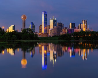 Dallas Skyline Reflection 2