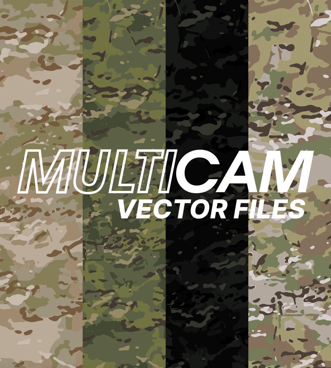 Multicam Camouflage Vector Files Illustrator 3500px 3500px Etsy