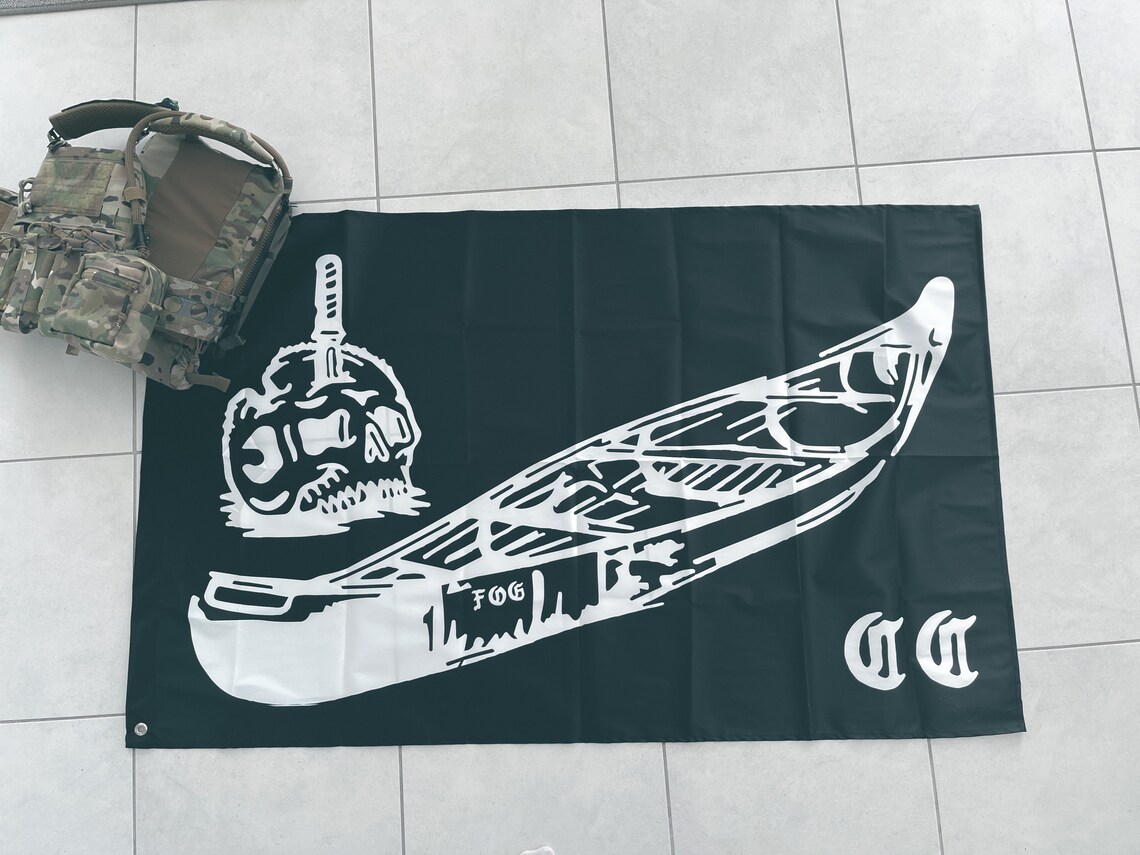 Forward Observations Group Flag Canoe Club Murdered Out Etsy Israel