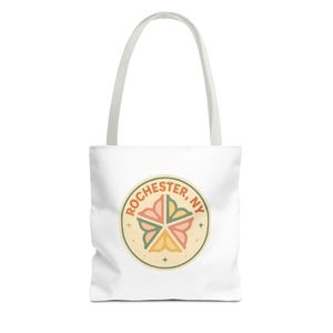 Torba Rochester NY Tote, Torba Flower City, Torba Flour City, Torba Lilac Fest, Torba podróżna, Torba na zakupy