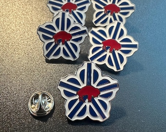 ROC Bills Enamel Pins (set of 5), Lapel Pin, Hat Pin, Buffalo, Rochester NY, Bills Mafia, Buffalo Backer, Hard Enamel, Go Bills