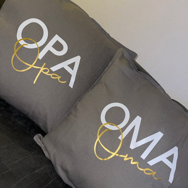 Kissen, Opa, Oma, personalisierte Kissenhülle