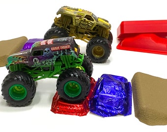 Monster Truck CRUSH! Make True CRUSHABLE Cars! Jumps INCLUDED! For 1/64th Scale Hotwheels and Spinmaster Monster Jam Trucks