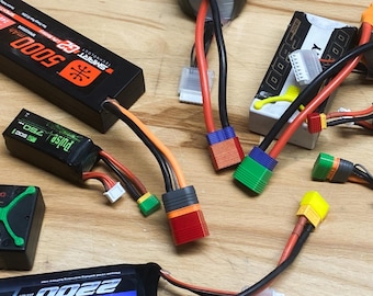 RC Battery Status Caps - Charge Indicator for XT, EC, iC, Deans and more!