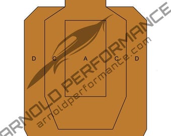 Pacote de alvos de tiro para competição para impressão - Download digital, alvos de pontuação Sillhouete, 8,5 x 11 pol.
