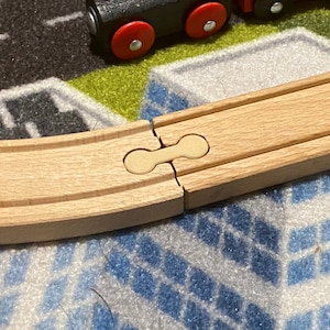 Train Track Adapters, For Wooden Train Sets, Female to Female, Fits Brio, Thomas, IKEA, Bigjigs and more!