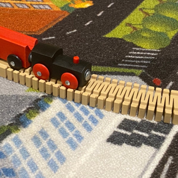 Flexible Train Track for Wooden Trains, Brio, Lillabo, Bigjigs, IKEA and More