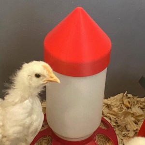 Anti-Roost Chick Feeder & Waterer Cap
