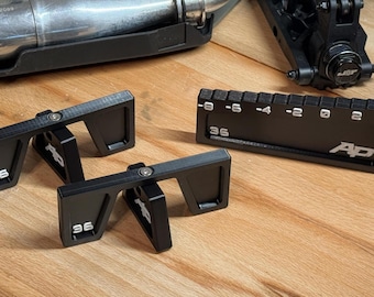 Compact Folding Droop Blocks and Droop Gauge (36mm)