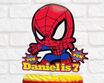 Adorno para tarta de Spiderman