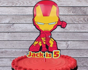 Adorno para tarta de Iron Man