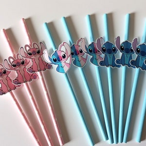 Pailles en papier Stitch Ensemble de 10/15 ou 20