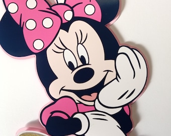 Personalized Minie cake topper