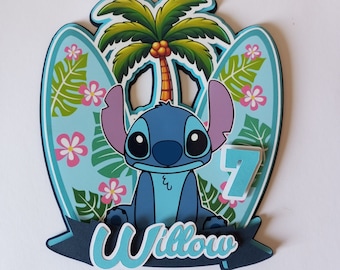 Stitch Beach cake topper