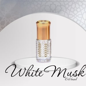 White Musk Authentic High Quality Rare Musk Oil Attar Ittar Alcohol-free Fragrance Smell Arab Khaleeji Tahara Perfume Islamic Ramadan Eid