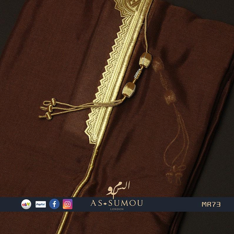 Rare Authentic Brown Dubai Bisht Premium Khaleeji Men Cloak Embroidery ...