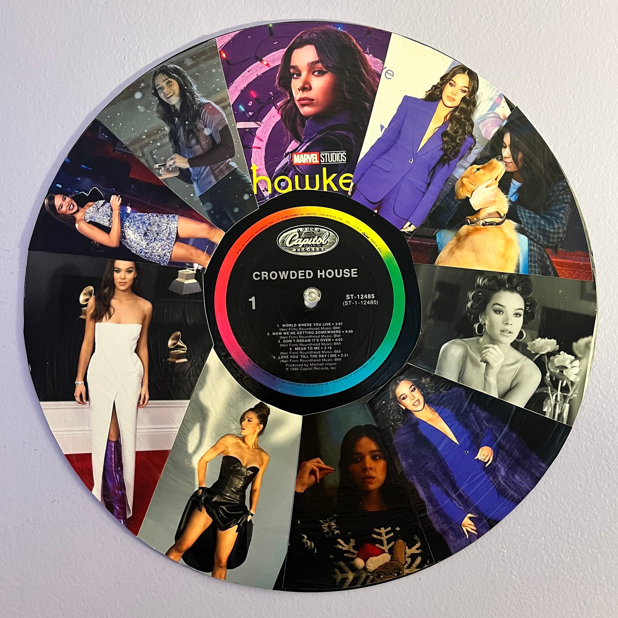 Hailee Steinfeld Vintage Vinyl Record Photo Collage Hailee | Etsy