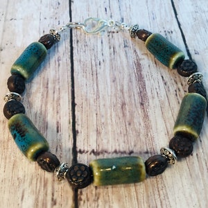 Handmade Turquoise Beaded Bracelet