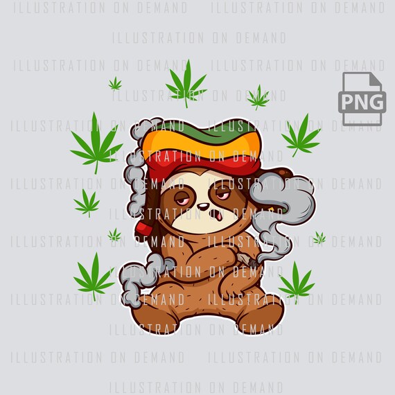 Weed Smoking Animal, 420 Sloth PNG, Cannabis PNG, Lazy Digital Download,  T-shirt Design Png, Print on Demand Design - Etsy