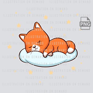 Sleeping Animal, Sleeping Cat PNG, Siesta PNG, Cute Animals, Descarga digital, Diseño de camiseta png, Diseño de impresión bajo demanda