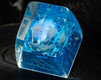 Capuchon de touche artisanal, capuchon de touche en pierres précieuses, capuchon de touche, fait main, capuchons de touche SA, Cherry MX, clavier mécanique, clavier de jeu, clair de lune