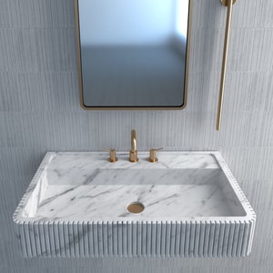 Bath Vanity ,Bathroom Sinks Bachsplash , Countertop sink , Powder Room Vanity , Vanity Sink , Luxury Bathroom Washbasin