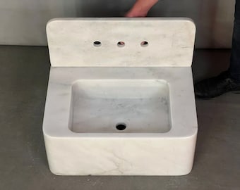 Bathroom sink, Barhroom Marble Sink , White marble sink