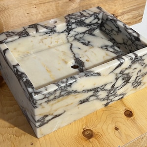 Calacatta Viola Marble Sink  Marble sink Bathroom Sink