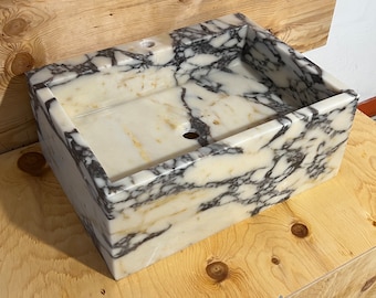 Calacatta Viola Marble Sink  Marble sink Bathroom Sink