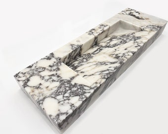 Lavandini e lavabo in marmo Calacatta, Lavandini e lavabo per toilette, Lavandino e lavabo per bagno, Lavandino con scarico nascosto, lavabo da scrivania per trucco