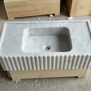 Powder Room Vanity , Powder Room Vanities , Bathroom Vanity , Bathroom Sink, Marble Sink