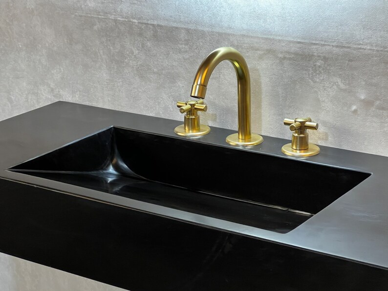 Nero Marquina Marble Sink and Basin , Powder Room Vanity Sinks and