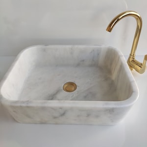 carrara marble - carrara sinks basins