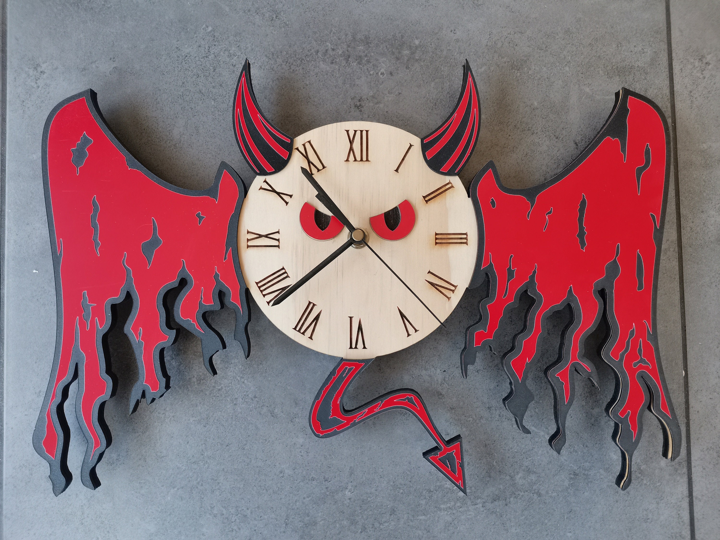 Horloge Murale Chouette Bleue – Avec Balancier – Style Traditionnel