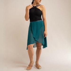 Custom Made Chiffon Wrap Ballet Skirt Long Rehearsal Skirt | The Noel Style | Handmade BalletSkirt for Ballet Class, Rehearsal, Dance Class