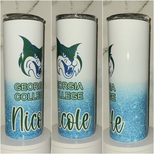 bicchiere, sublimazione, fatto a mano, college, acciaio inossidabile, doppia parete, Georgia college