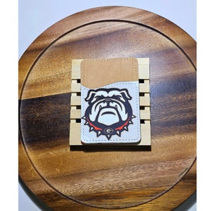 Tarjetero para teléfono, billetera para teléfono, tarjetero, billetera adhesiva, tarjetero adhesivo, sublimación, Georgia bulldogs, fútbol universitario
