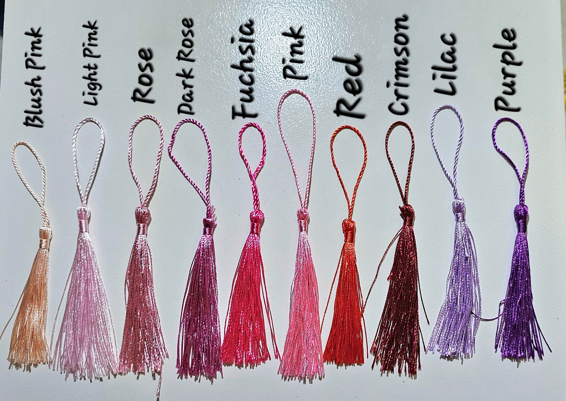 Multicolor - Handmade Fabric Bookmark with Tassel (Set of 2) 18