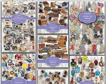 Digital Collection of 300 Cuttable Designs on 69 A4 Pages - Print, Cut, Create!