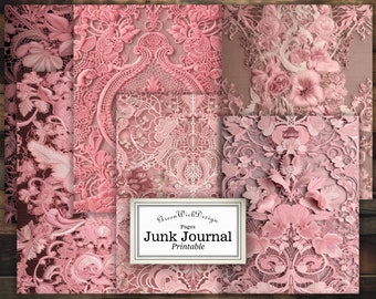 Pink Lace Pages For All Your DIY Projects