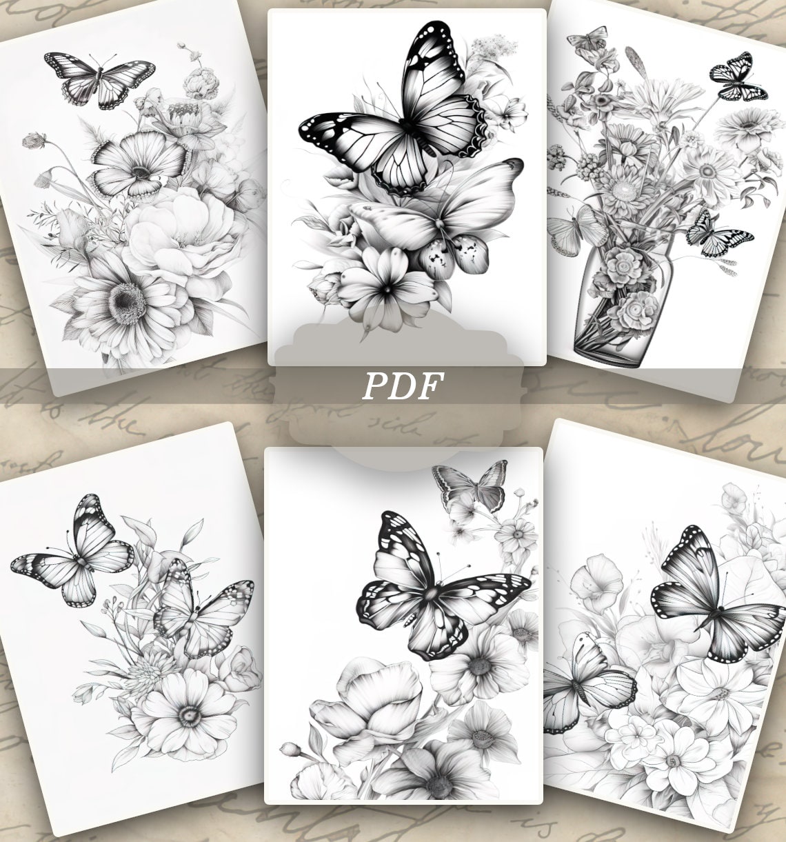 Escape in a Paradise of Coloring Pages With Butterflies and Flowers for