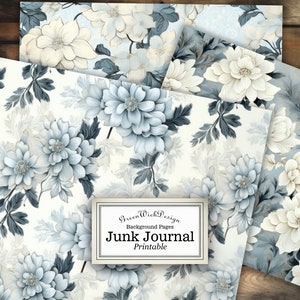 Blank Lined Vintage Junk Journal Papers, Journal Scrapbook Supply 12 Blank  Style Junk Journal Pages Ephemera, Stamperia, Vintage Pages 