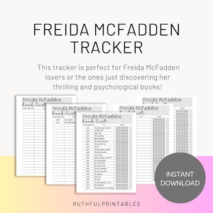 Freida McFadden Book tracker