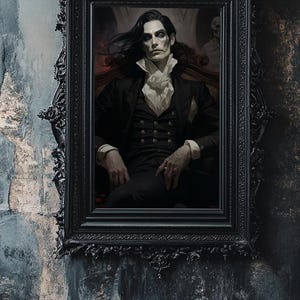 Póster de papel de arte de decadencia vampírica