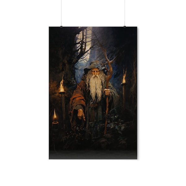 Elevate your Wall Decor with a Merlin Premium Matte Vertical Poster - 175gsm Fine Art Paper, Various Sizes
