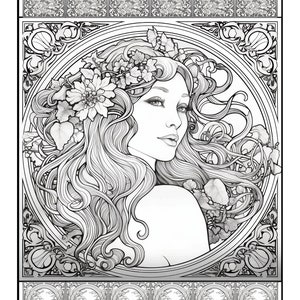 Immerse Yourself in the Elegance of Art Nouveau with 'Art Nouveau | Paramours of the Mystique' - Perfect Gift for Creative Spirits