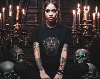 Omarm de winterkoningin | Het Cailleach-shirt met grafische print voor dames