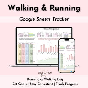 Gång- och löpspårare | Enkelt kalkylblad för aktivitetsspårare | Google Sheets | Aktivitetslogg