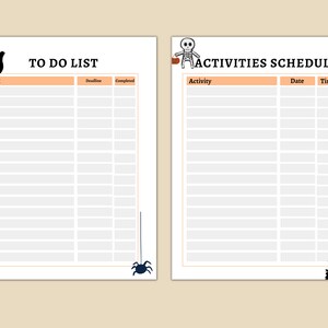 Halloween Planner Printable, Halloween Party Planner, Halloween Bundle ...