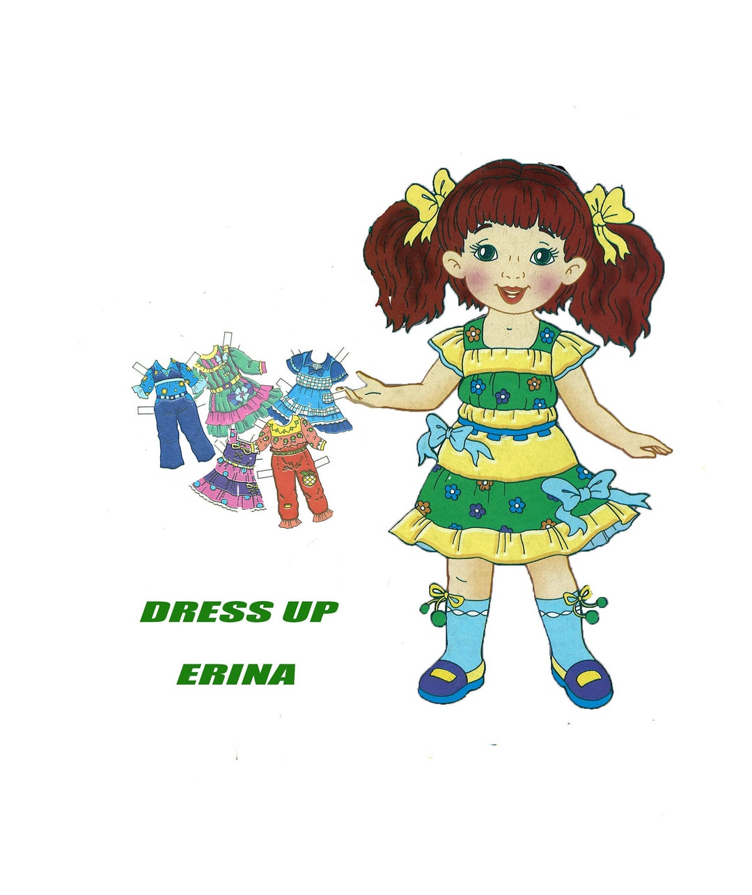 Paper Doll Printable Doll Instant Digital Download retro Doll Paper Paper Doll Printable Doll Instant Digital Download retro Doll Paper